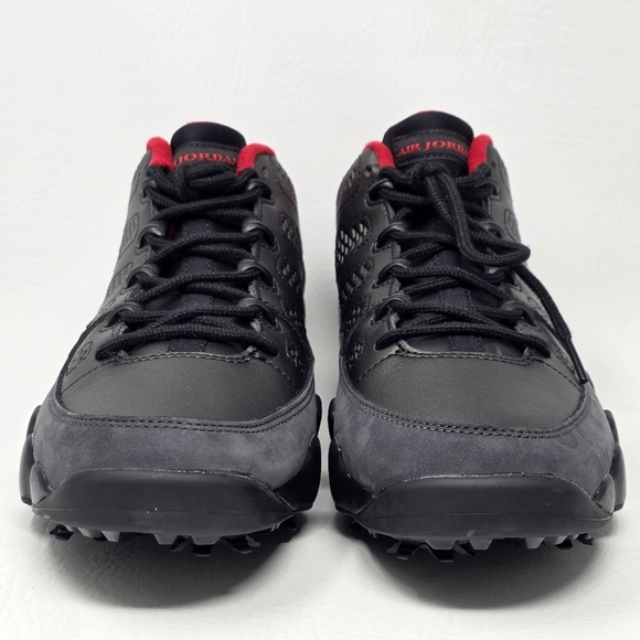 Nike Air Jordan 9 Low Golf Charcoal Men Size 9 Black True Red Shoes FJ5934-002 main image 6